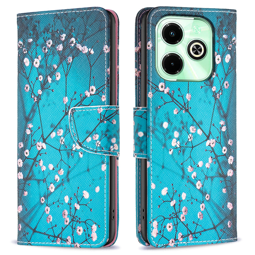 For Transsion Infinix Hot 40 / Hot 40 Pro Leather Phone Case Protective Wallet Cover Pattern Printed - Bear For Transsion Infinix Hot 40 / Hot 40 Pro Leather Phone Case Protective Wallet Cover Pattern Printed - Bear